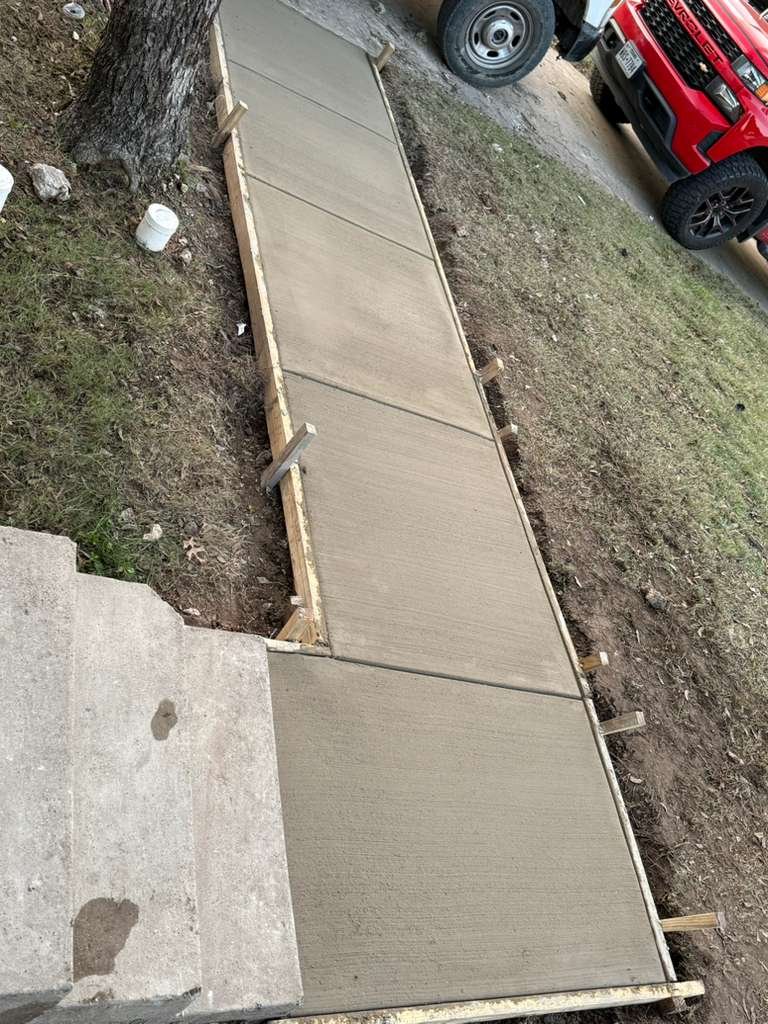 Concrete Sidewalk Work